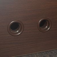 Zulufteinsatz Lftungsgitter rund offen Braun