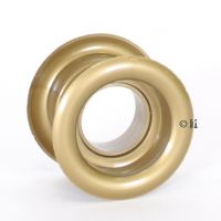 Zulufteinsatz Lftungsgitter rund offen Bronce hell