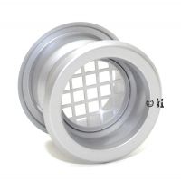 Lftungsgitter, Profil Fase, rund, silber alu