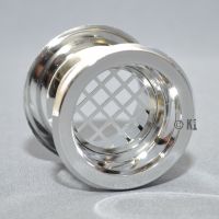 Lftungsgitter, Profil Fase, rund, chrom, silber glaenzend