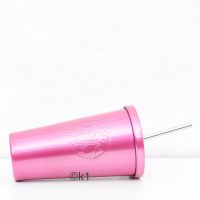 Starbucks Becher Cold Cup Umbrella Pink 16 oz