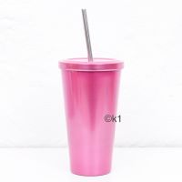 Starbucks Becher Cold Cup Umbrella Pink 16 oz