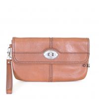 FOSSIL Damen Geldbrse Maddox Foldover Chestnut