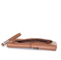 FOSSIL Damen Geldbrse Maddox Foldover Chestnut