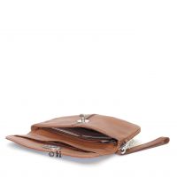 FOSSIL Damen Geldbrse Maddox Foldover Chestnut