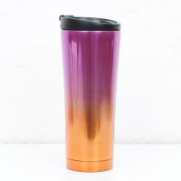 Starbucks Tumbler Gradient Pink Orange Stainless Steel
