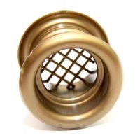 Lftungsgitter, Halbrundprofil, rund, bronce