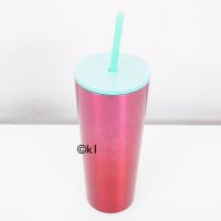Starbucks Tumbler / Cold Cup Pink Glitter 16 oz