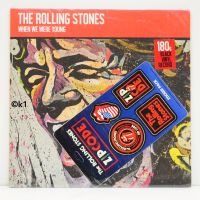 The Rolling Stones . when we are young . LP + Sticker Pack