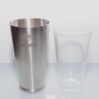 Bacardi Boston Shaker Edelstahl und Glas