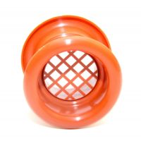 Lftungsgitter, Halbrundprofil, rund, terracotta