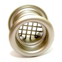 Lftungsgitter, Halbrundprofil, rund, nickel silber
