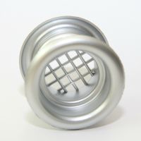 LLftungsgitter, Halbrundprofil, rund, silber alu