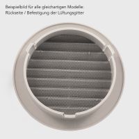 Lftungsgitter mit Insektenschutz, beige  100 mm