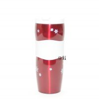 Starbucks Tumbler Red wt Snowflakes Edelstahl 12 oz