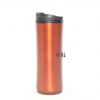 Starbucks Tumbler S/S Orange Wooden Base 12 oz