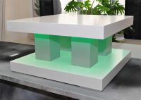 Loungetisch W/Si LED