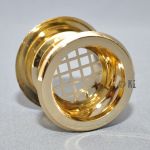 Lftungsgitter, Profil Fase, rund, gold glaenzend
