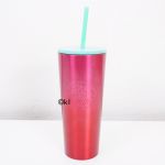 Starbucks Tumbler / Cold Cup Pink Glitter 16 oz