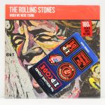 The Rolling Stones . when we are young . LP + Sticker Pack