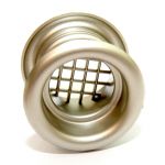 Lftungsgitter, Halbrundprofil, rund, nickel silber