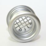 LLftungsgitter, Halbrundprofil, rund, silber alu