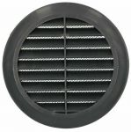 Lftungsgitter mit Insektenschutz, anthrazit  125 mm