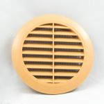 Lftungsgitter mit Insektenschutz, beige  100 mm