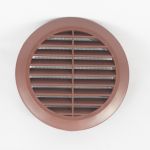 Lftungsgitter mit Insektenschutz, braun  125 mm