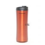 Starbucks Tumbler S/S Orange Wooden Base 12 oz